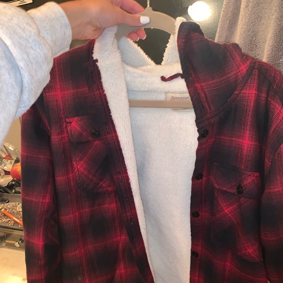 fluffy flannel jacket